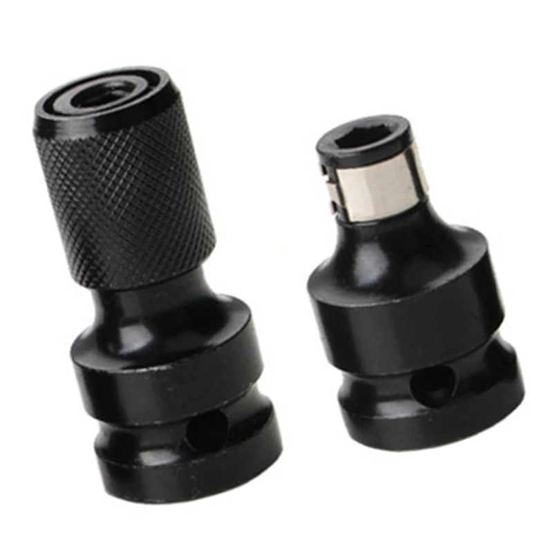 

Kit Drill Bit Chuck Adapters 2Pcs Set Converter Conversion Quick Release