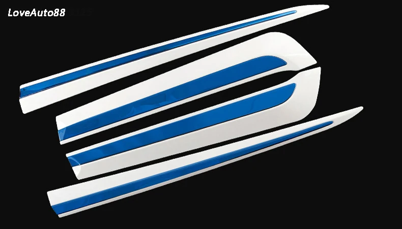 Автомобильный Стайлинг Авто сбоку юбка автомобиля ABS хромированные боковые тела декоративная отделка дверей аксессуары для Защитные чехлы для сидений, сшитые специально для Toyota Corolla
