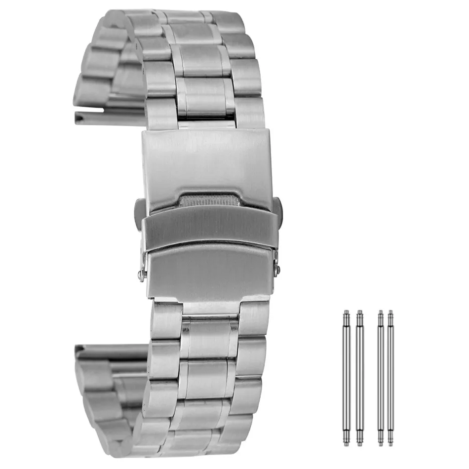 

Ремешки для часов из нержавеющей стали, ширина 18/20/22/24 мм