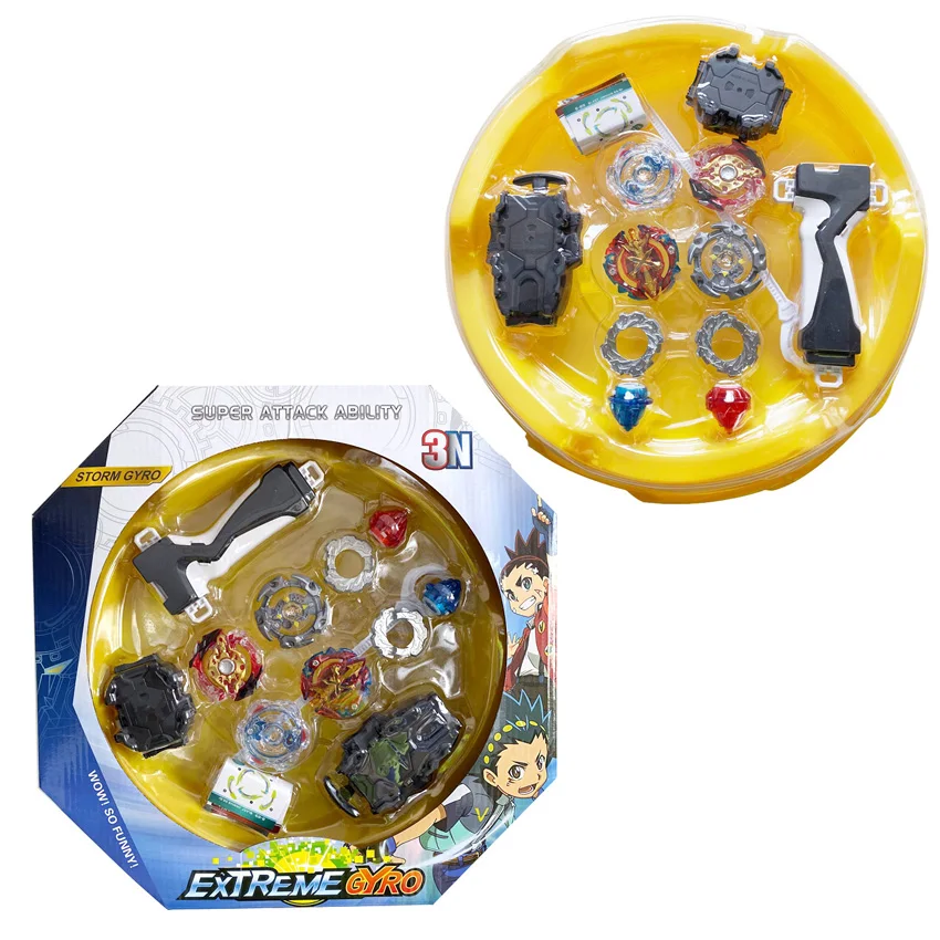 

Новые оригинальные 4 шт. Beyblade Burst с пусковым устройством 2 шт. и комбинированным пусковым устройством bayblade Arena