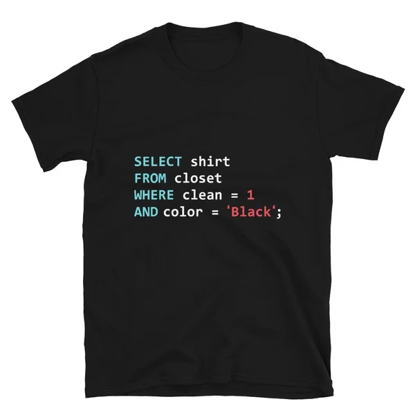 

Programmer Database Funny SQL Query Tshirt Short-Sleeve Unisex T-Shirt