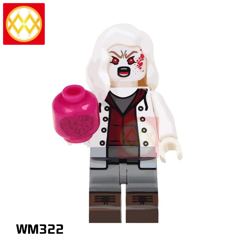 WM322 Фильм ужасов WM6075 ужас Хэллоуин Фредди Майерс Джек Скеллингтон зомби Эрика дравена Билла Джейсона строительные блоки игрушки для детей - Цвет: WM322