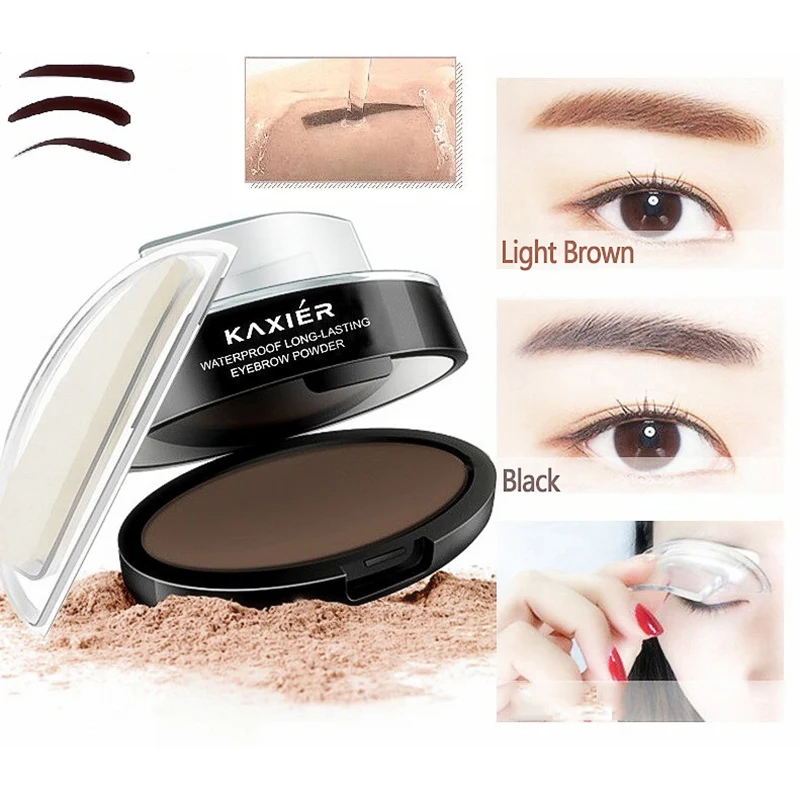2019 3 цвета ленивый быстросъемный макияж пудра для бровей тонкая водостойкая