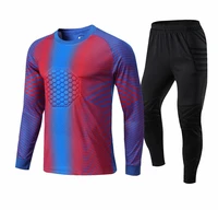 men kid football goalkeeper sets boys soccer goalkeeper uniforms training suit protection kits pants clothing futbol shirts