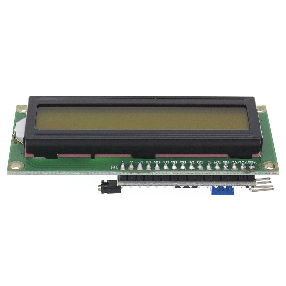 Модуль TENSTAR ROBOT LCD 1602 + I2C синий/зеленый экран PCF8574 адаптер IIC/I2C | Электронные
