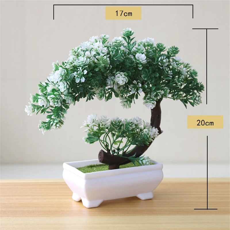 

Bonsai Artificial Plants Grass In A Pot Green Fake Plants Potted Grass Plastic Plants Art Home Garden Official Desk Decorations