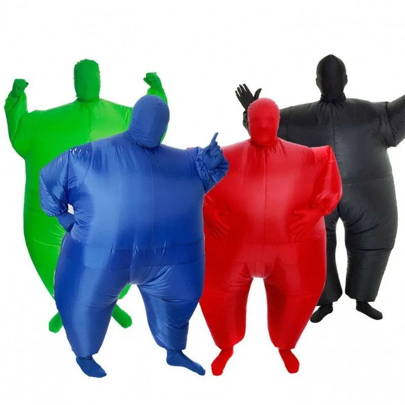 Хэллоуин жира надувной костюм маскарадный в масках крупного плана толстый