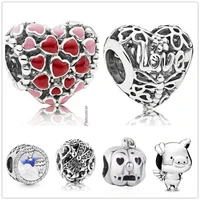 original 925 sterling silver smooth pippo the flying pig charm beads fit women pandora bracelet necklace jewelry