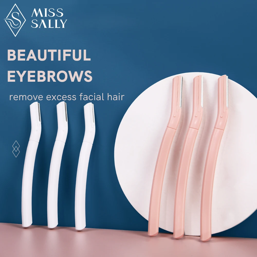 

Miss Sally 6Pcs Eyebrow Razor Eyebrow Trimmer Eyebrow Shaper Safe Razor Facial Hair Remover for Women Beauty Makeup Tools