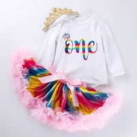 baby girl clothes sets little girl one year clothing infant first birthday outfits newborn toddler girl christening party wear