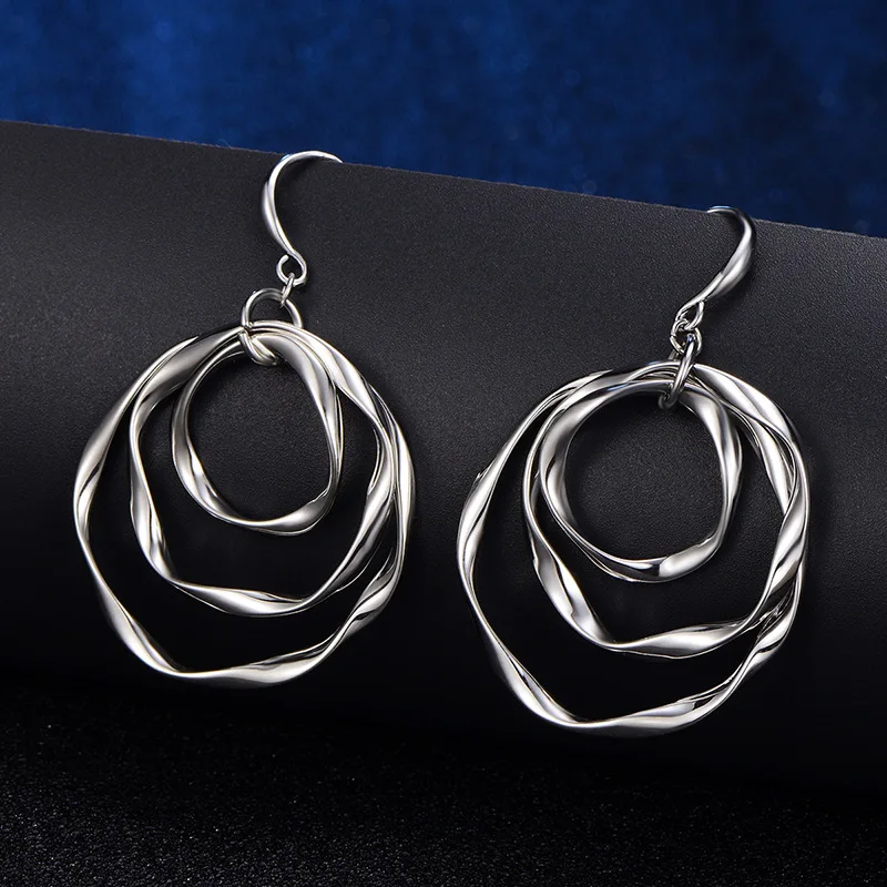 

Circle Ring Earhook European And American Popular Creative Earrings