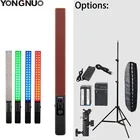 Светодиодный ручной студийный светильник Yongnuo YN360, двухцветное освещение для студийной видеосъемки с цветовой температурой от 3200k до 5500k RGB