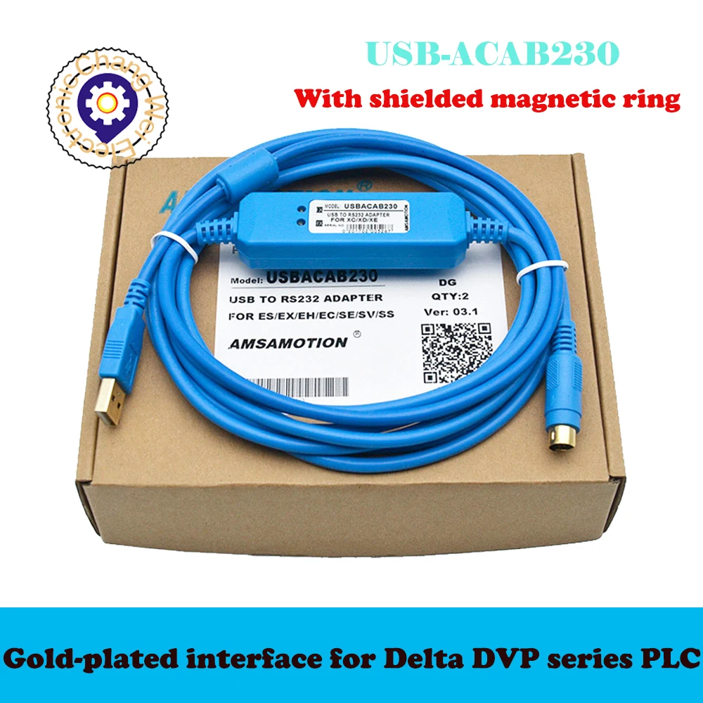 USB-DVP Suitable Delta DVP PLC Programming Cable USB-ACAB230 ES EE SS Series Communication | CNC Controller