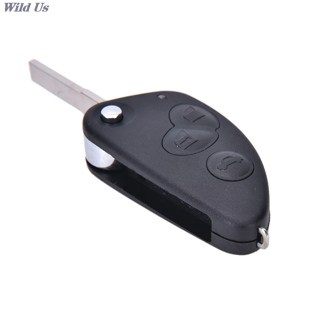

New 1pc Car Replament Key Case 3 Buttons Flip Remote Key Case Shell For Alfa Romeo 147 156 166 GT JTD TS