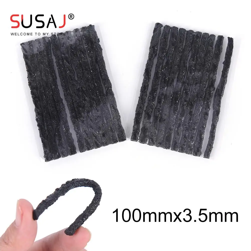 

20pcs Tubeless Tire Repair Strips Stiring Glue for Tyre Puncture Emergency Car Motorcycle Bike Tyre Repairing Rubber Strips