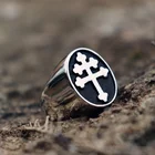 Новое модное кольцо с узором в виде креста мужское кольцо металлические ювелирные изделия Аксессуары для вечерние модные ювелирные изделия