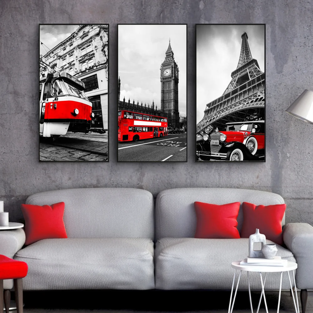 Современное художественное настенное изображение европейская архитектура