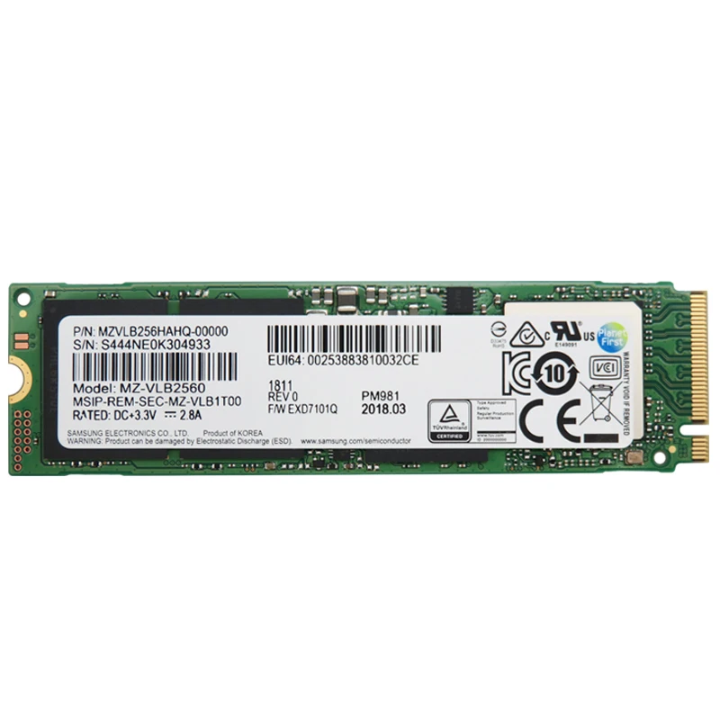 Твердотельный накопитель SAMSUNG PM981 M.2 SSD 256 ГБ 512 твердотельный жесткий диск