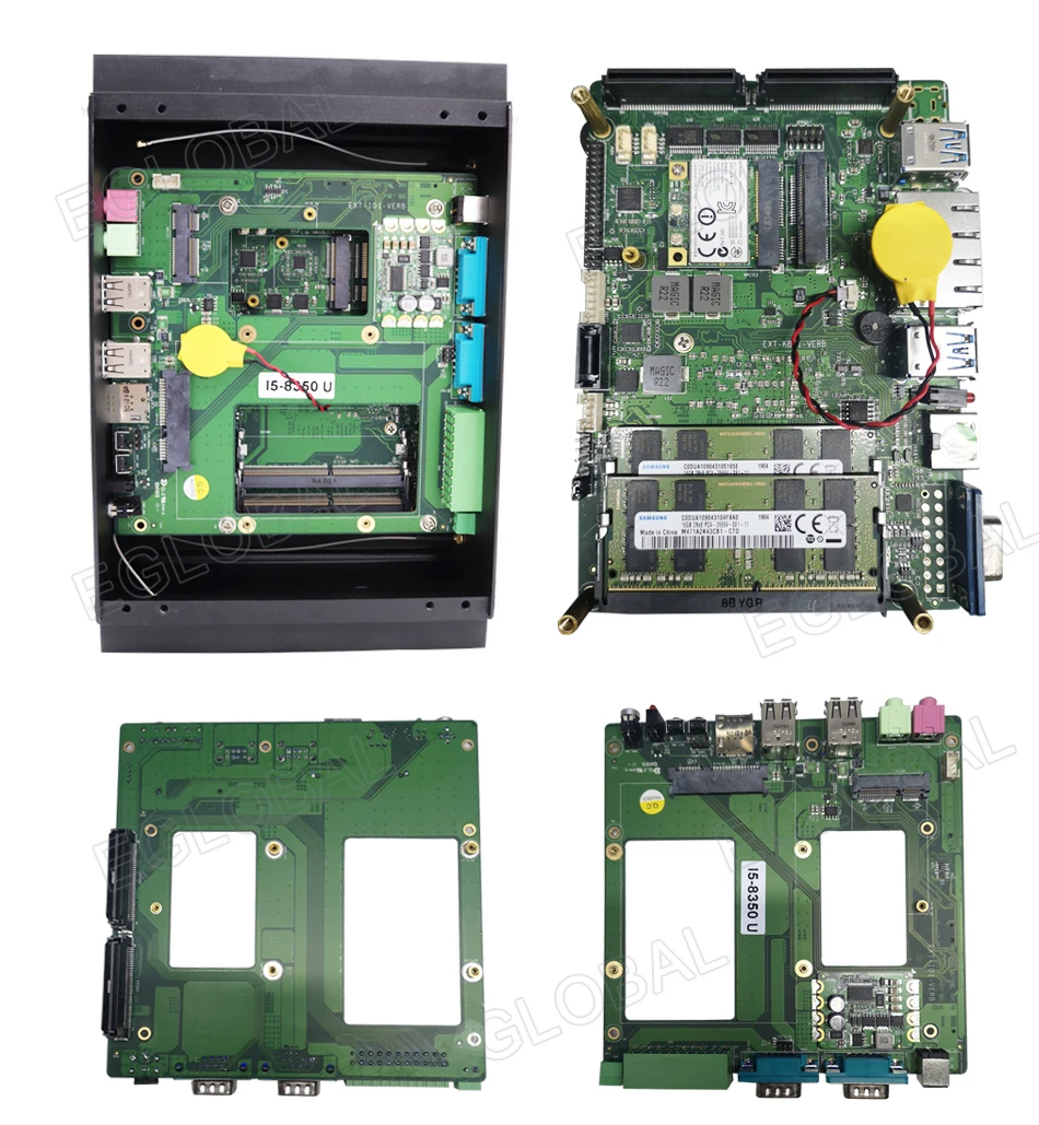 Промышленный мини-ПК без вентилятора i5 8250U i7 7500U 2* DDR4 2* Lans настольный компьютер Win10 Linux 2* COM GPIO 4G SIM VGA HDMI WiFi