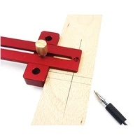workbro 200mm 300mm 400mm adjustable crossed ruler aluminum alloy t type precision scriber measuring tools woodworking tool