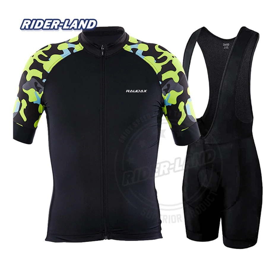 Для мужчин Велосипедная форма Джерси комплект короткий рукав 2020 одежда для