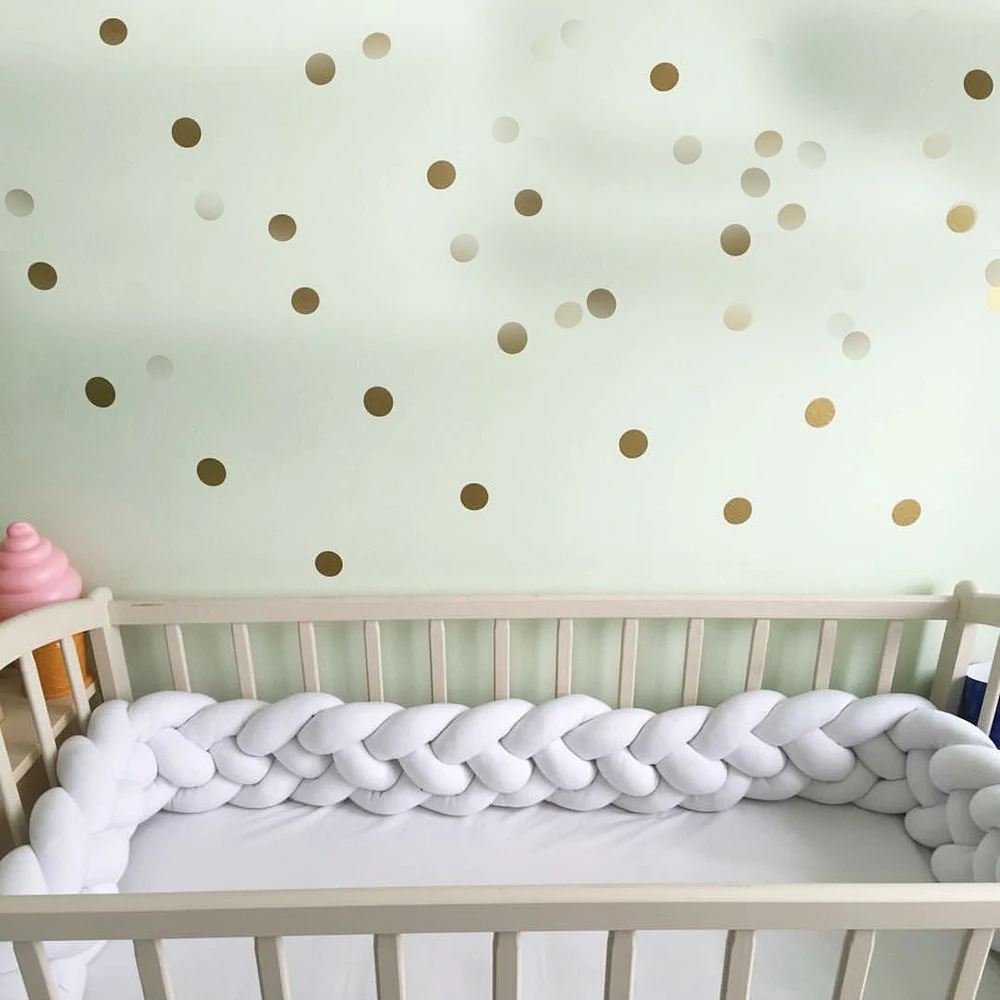 Детская кроватка забор бампер оплетка длинный узелкованный мяч твист подушка