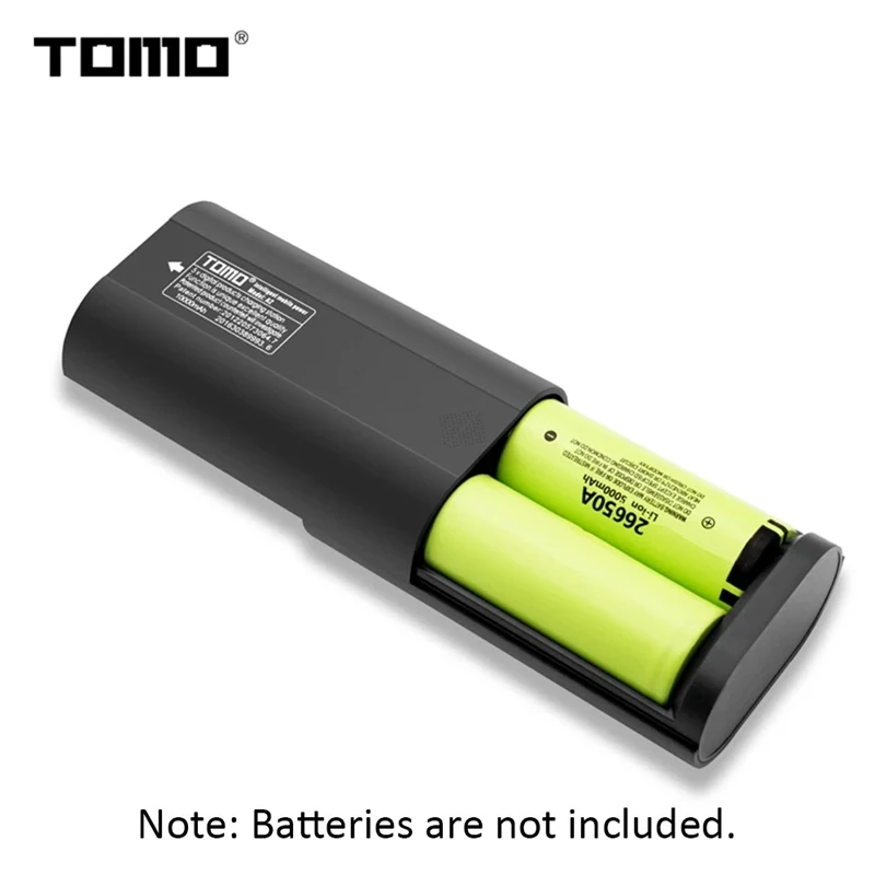 TOMO A2 внешний аккумулятор 2x26650 литиевая батарея ЖК-дисплей экран Micro-USB вход