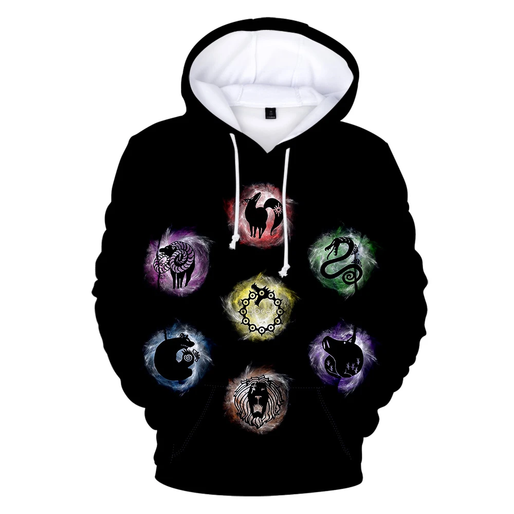 

The Seven Deadly Sins 3D Comics Print Spring/Autumn Male/Female Trendy Comfortable Men Hoodie Pullover Children Casual Sports