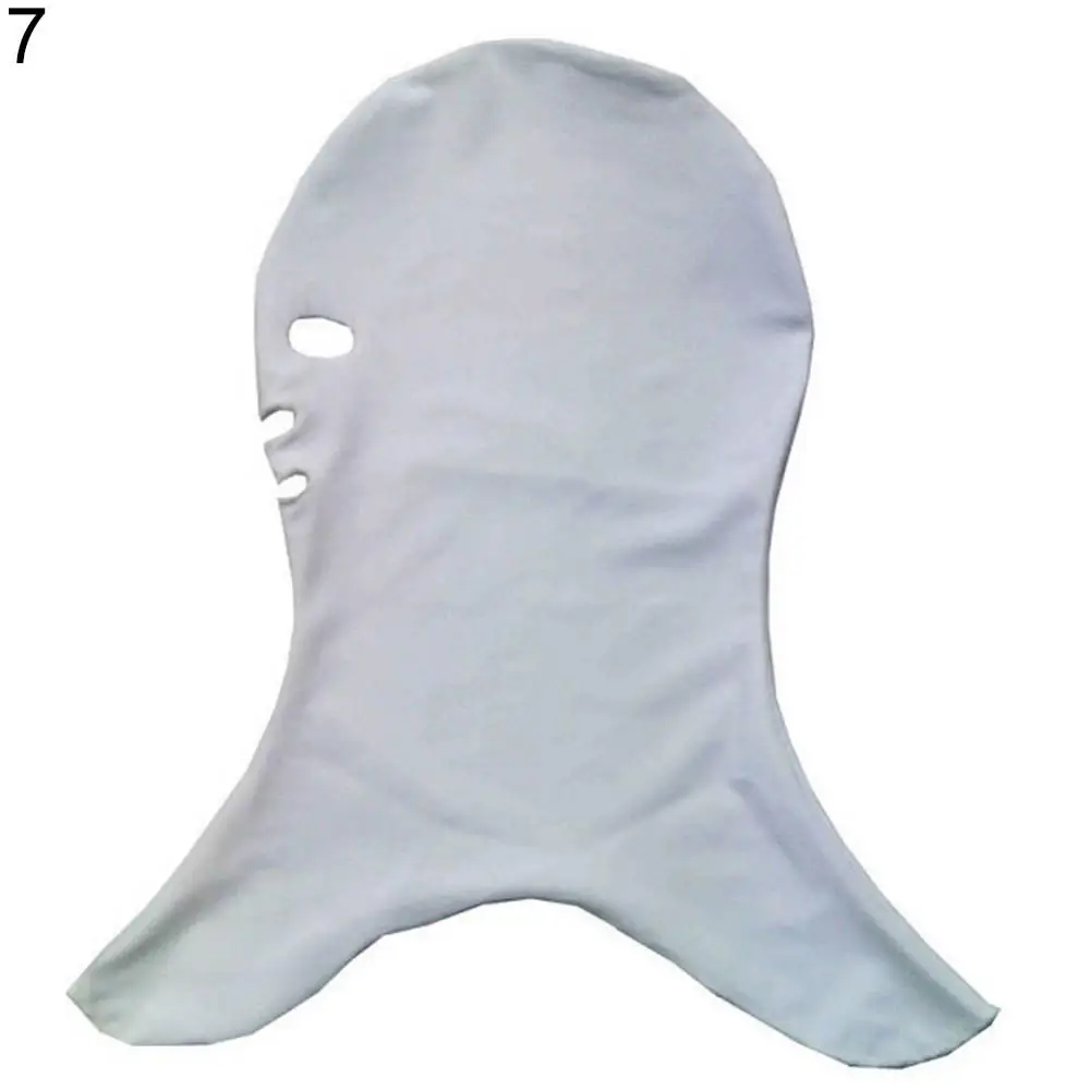 

Women Girls Pure Color Swimming Caps Facekini Breathable Pool Mask Head Sunblock UV Sun Protection Face Swim Cap Men Diving Hat
