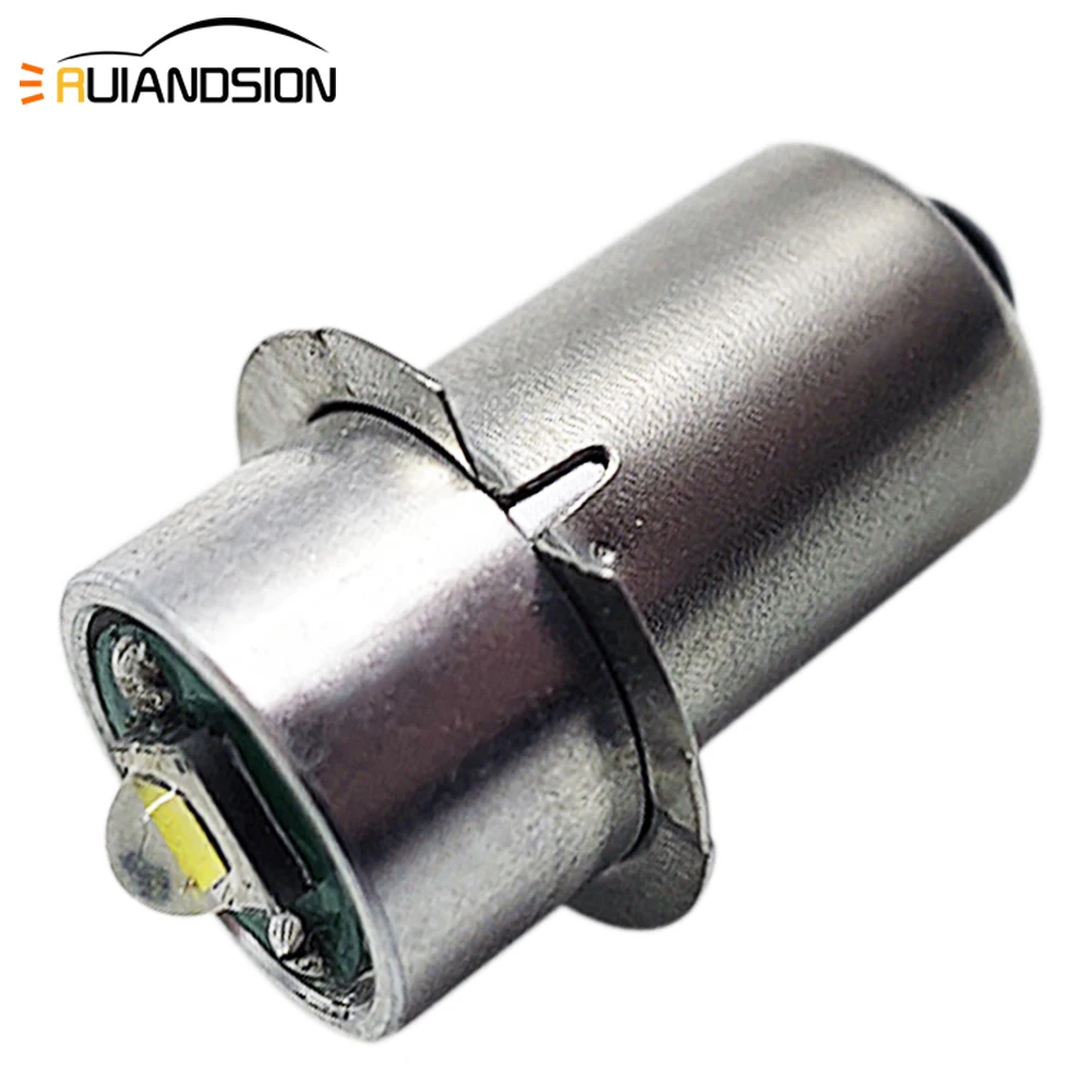 

RUIANDSION 1Pcs 3W C'REE 200Lm P13.5S PR2 Flashlight Replace LED Bulb Work Light 3V-18V 4.5V 6V 12V 2D 3D 6D 9D 2-12 Cells Torch