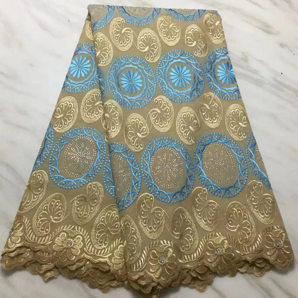 

High Quality Swiss Voile Laces In Switzerland Soft Cotton African Dry Cotton Lace Fabric Nigerian Voile Laces 5Yards
