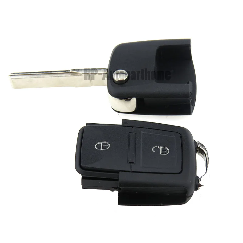 2 BTN флип корпус автомобильного ключа дистанционного управления для Volkswagen VWJetta Golf