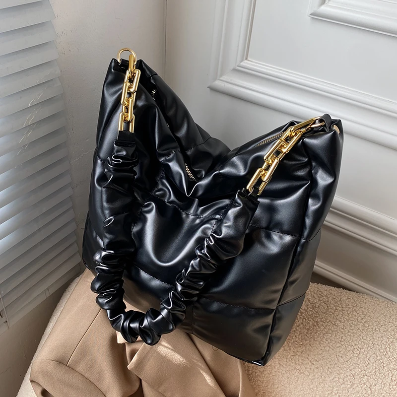 

High-end Female 2021 Woman Clutch Bag Large-capacity Fashion Soft Tote Bags for Women Solid Big Shoulder Handbags Women Bags