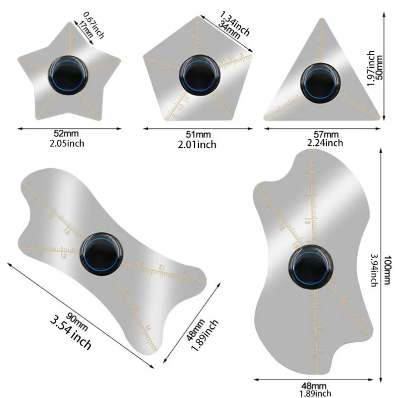 

5 Pcs/set Ultra Thin Flexible Screen Pry Spudger Opening Card Stainless Steel P82D