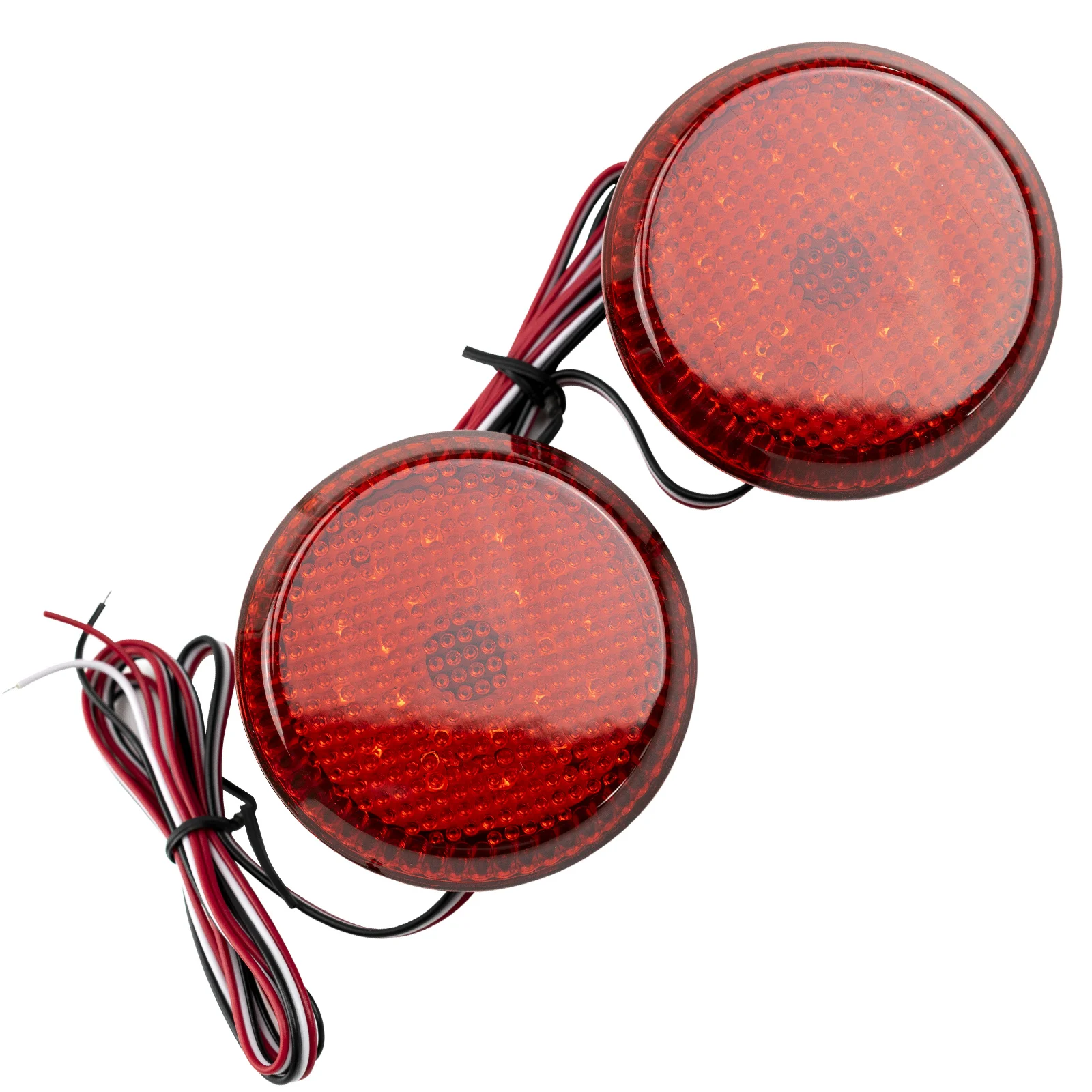 2x круглсветодиодный автомобильные задние фонари стоп-светильник задний бампер