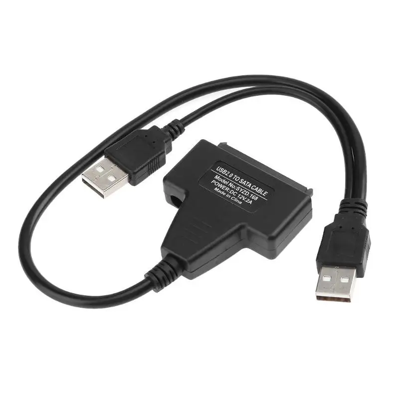 Кабель преобразователь SATA для жестких дисков USB 2 0 к Sata внешний адаптер питания 5/3