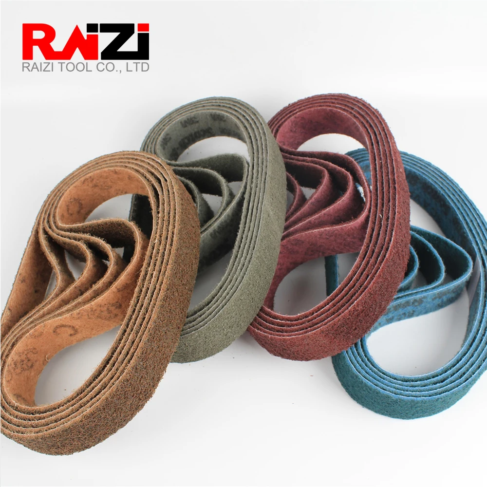 

Raizi 1Pc 760 *40 mm Non-woven nylon sanding belt for stainless steel sander/polisher P150-600 Grinding Belt