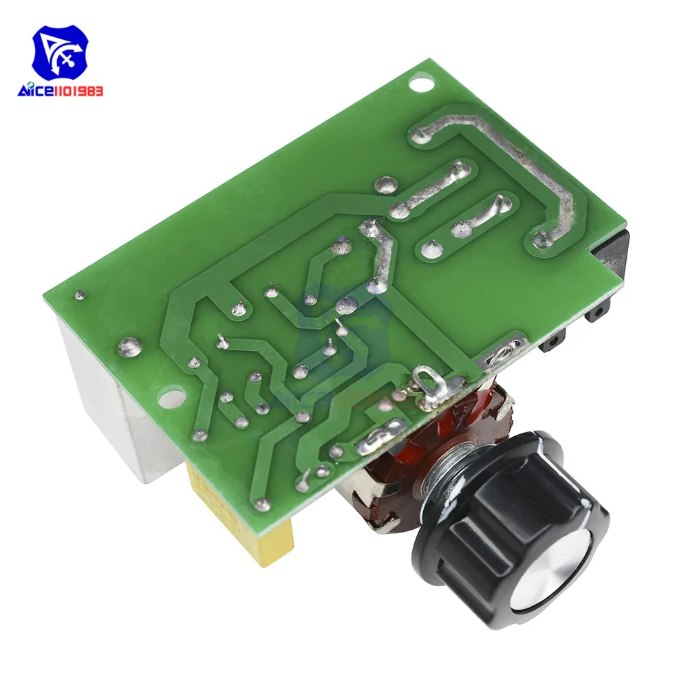 Diymore 4000 Вт AC 220 В SCR Электрический регулятор напряжения Регулируемый регулятор скорости двигателя диммер