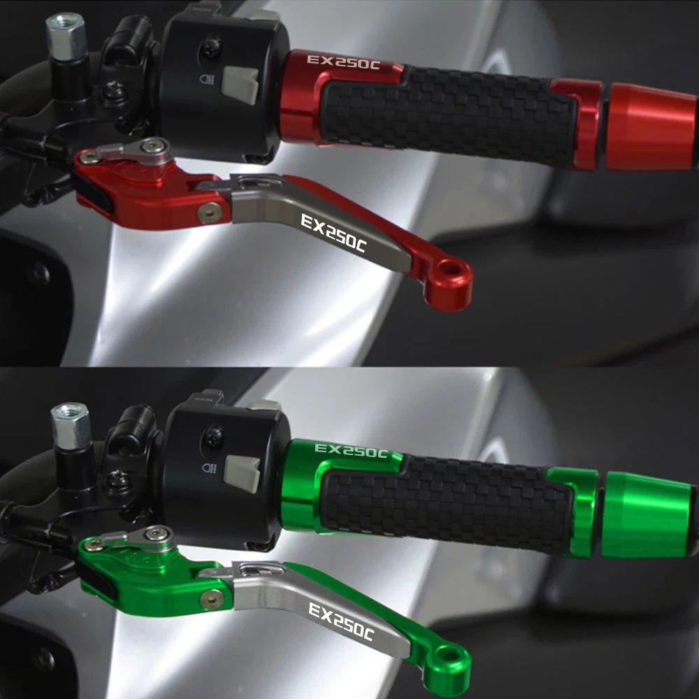 

Motorcycle Brake Handle Clutch Lever CNC Aluminum Adjustable Clutch Brake Levers For KAWASAKI EX250C EX 250 C 1983 1984 1985