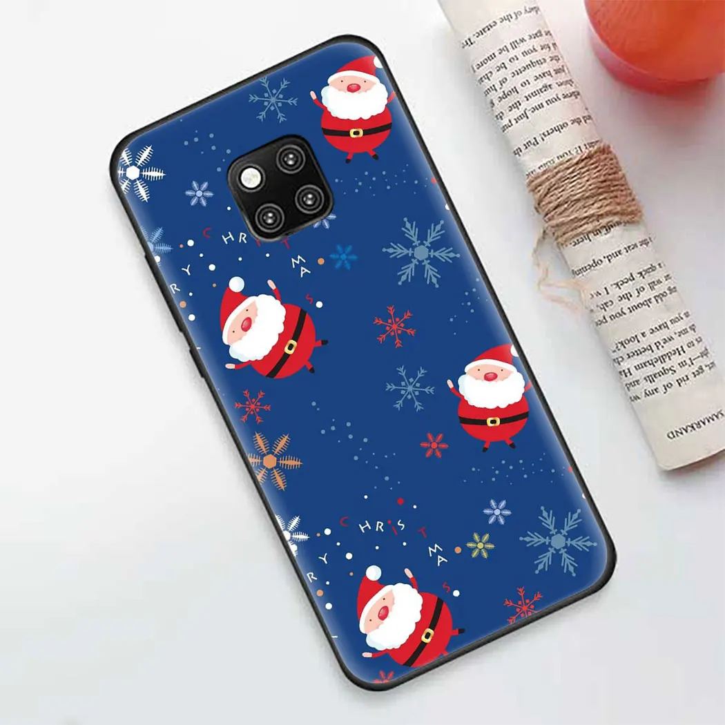 Soft silicone Cover for Huawei P20 P30 Pro Lite P8 P9 P10 Mini P Smart Z Plus 2019 Case Merry Christmas | Мобильные телефоны и