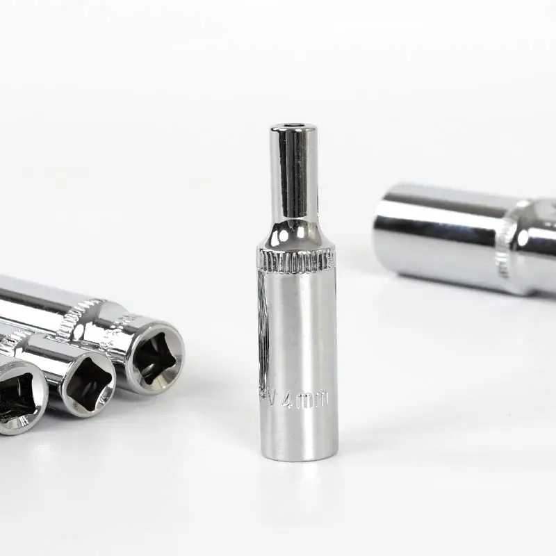 Высококачественный Набор торцевых гаек 1/4 длинные гнезда 4-14 мм глубокие торцевые