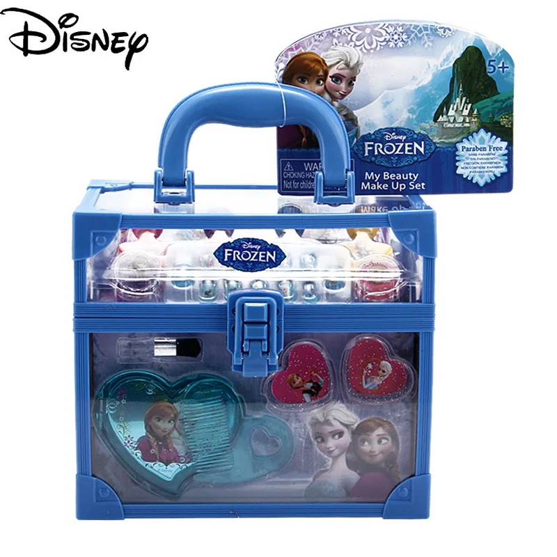 

Disney Children's Cosmetics Play House Princess Makeup Box Set Frozen Girl Toy Birthday Gift Cosplay