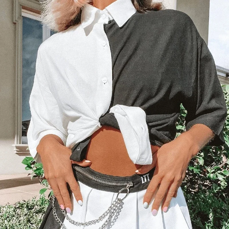 Футболка женская уличная в стиле Харадзюку свободный короткий топ с коротким