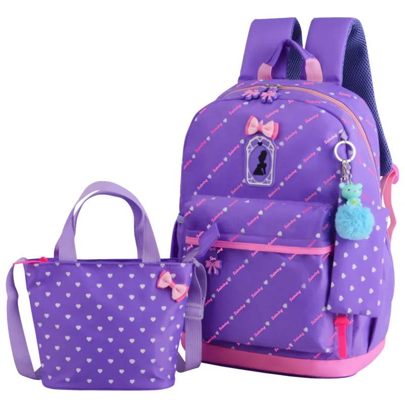 

Children School Bags Teenagers Girls Printing Rucksack school Backpacks 2pcs/Set Mochila kids travel backpack sac a dos enfant