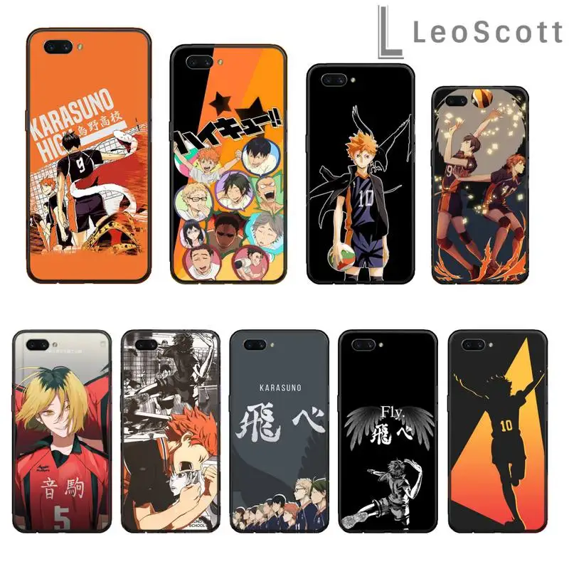 

Anime Haikyuu Phone Case For OPPO R9 R11 R15 R17 RENO Realme S PLUS Normal 2z 3 5 C2 pro Cover Funda Shell
