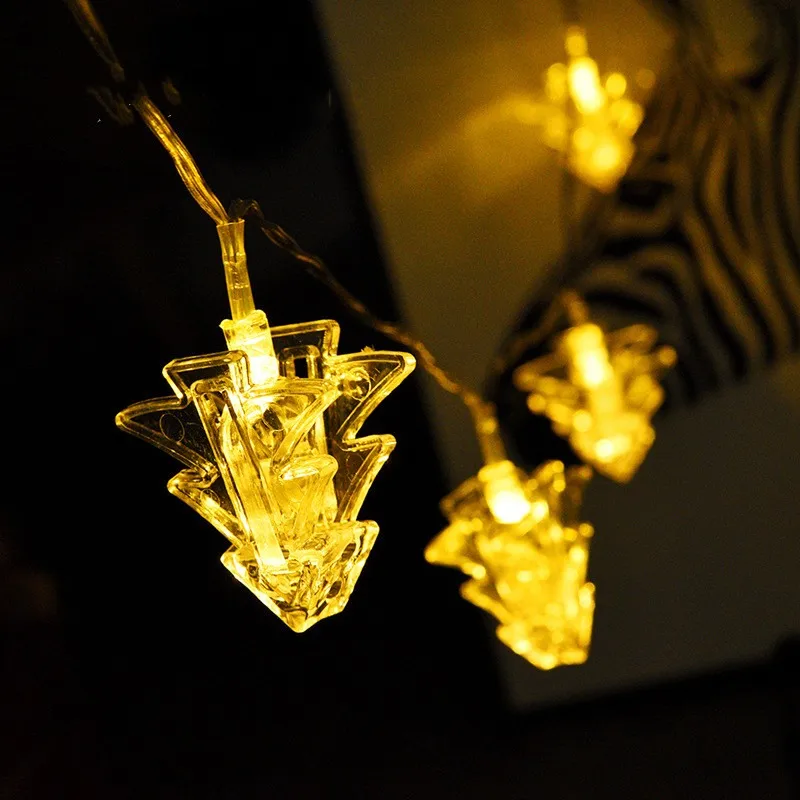 Светодиодная гирлянсветильник на батарейках с зажимом для фотографий