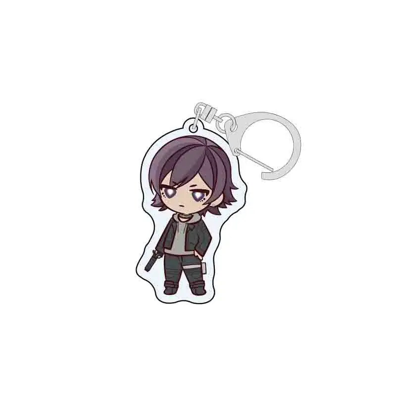 

Anime Keychains Akudama Drive Anime Props Acrylic Key Chains Bag Cellphone Pendant Keyrings New Year Gifts Christmas Gifts
