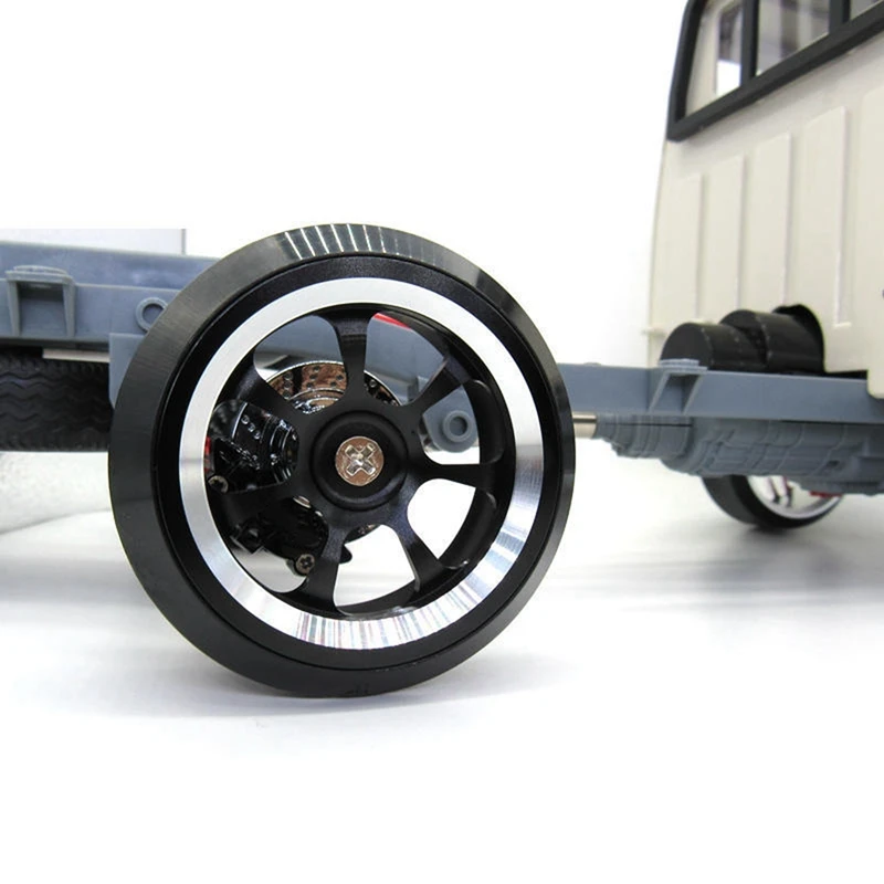 

1set for WPL D12 Metal Front Shock Absorber Damper with Fixed Seat C & 4Pcs Brake Disc Caliper Tire for WPL D12 Black