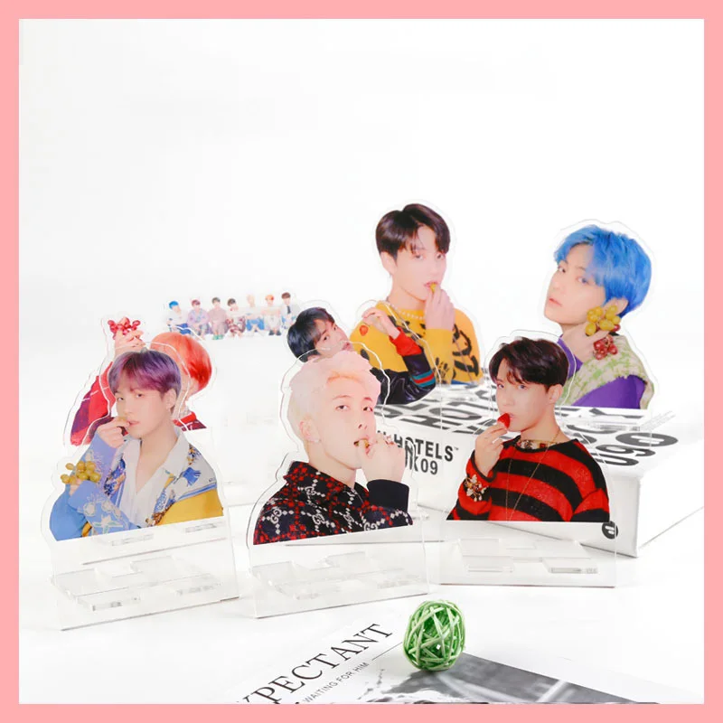 Bangtan boys Bring The Soul The Movie горит сценический прозрачный Стенд фигурная доска держатель мобильного телефона с изображением чимина и шуги J-HOPE LJJ613