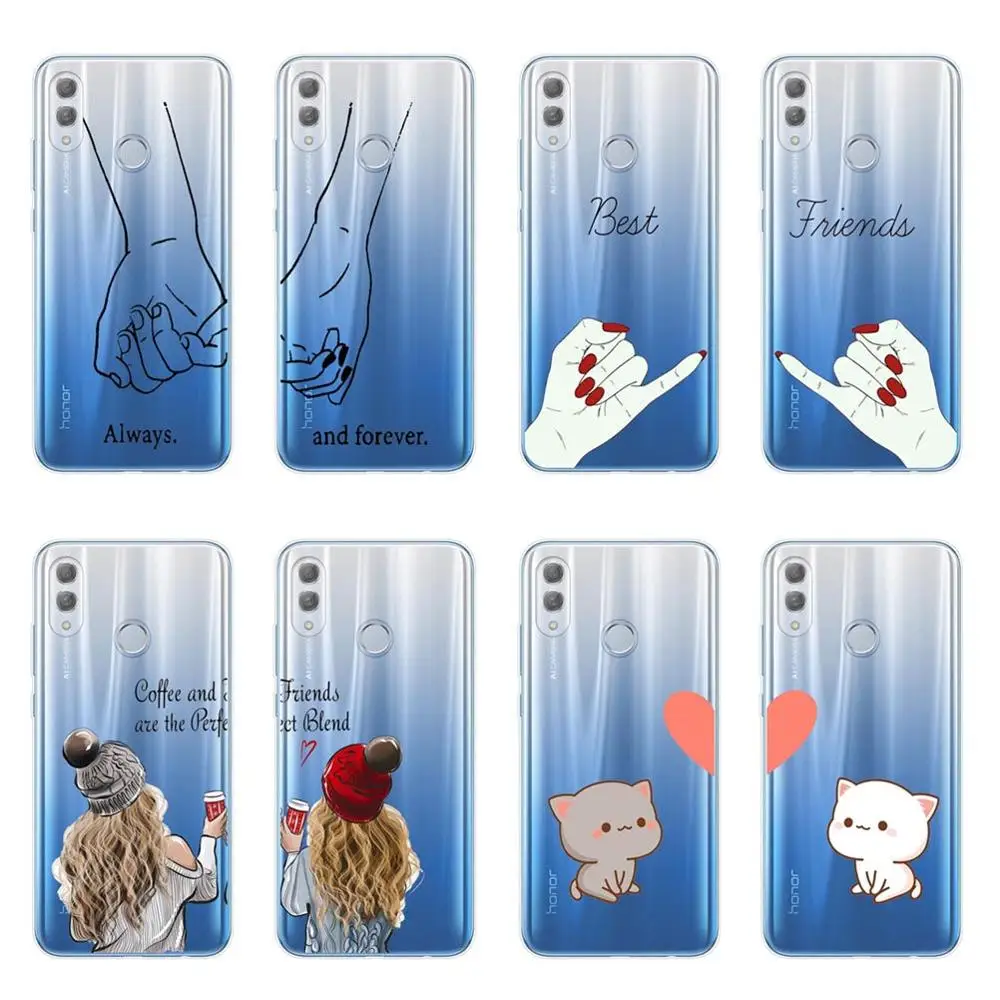 Мягкие силиконовые чехлы для телефонов Huawei Honor 9 10 20 Lite 10i 8X 8C 9X Pro Couples Capinha|Бамперы| |